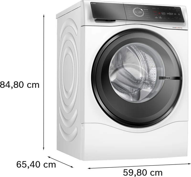Bosch WNC254A40 Serie 8 Waschtrockner 10,5/6 kg | i-DOS | EEK A Waschen