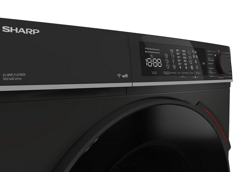 SHARP ES-WNFL914CMDA-DE Freestanding Washing Machine 9 kg 1400 RPM A Class with DoubleJet Technology