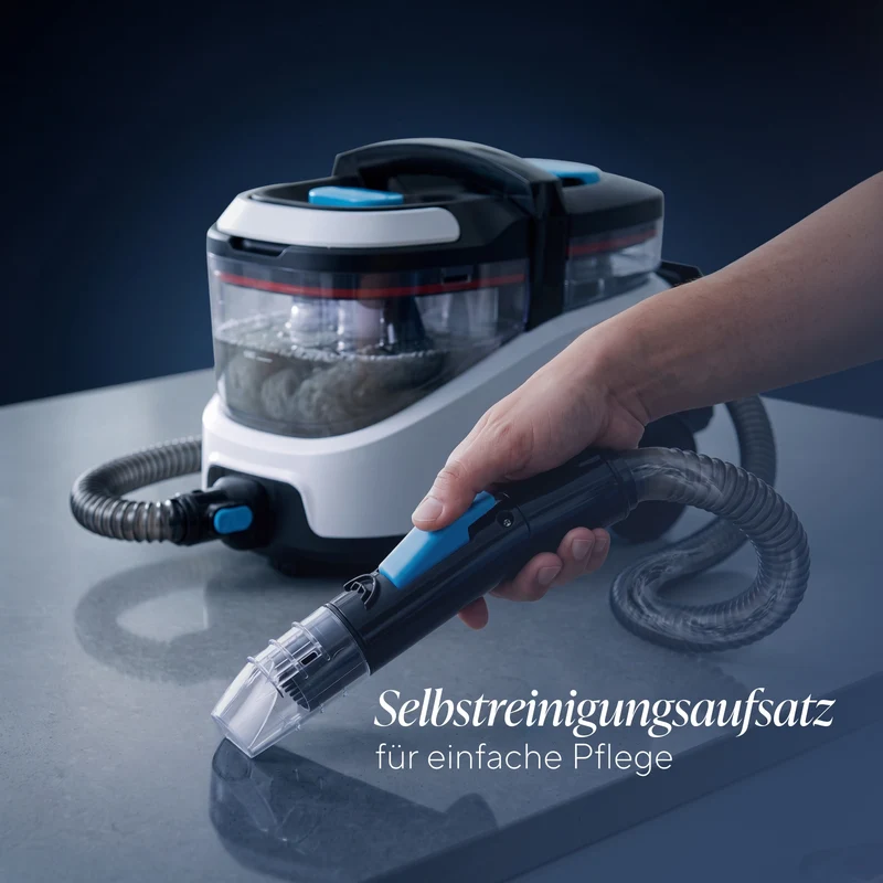 Waschsauger mit Dampf StainMaster HybridPRO 2-in-1 – zur Reinigung von Böden, Kochfeldern, Fliesen, Fenstern und zum Bügeln