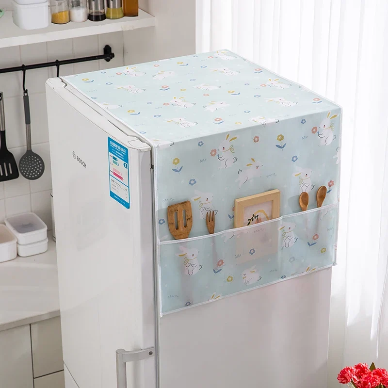Dust Proof Fridge Cover with Pocket