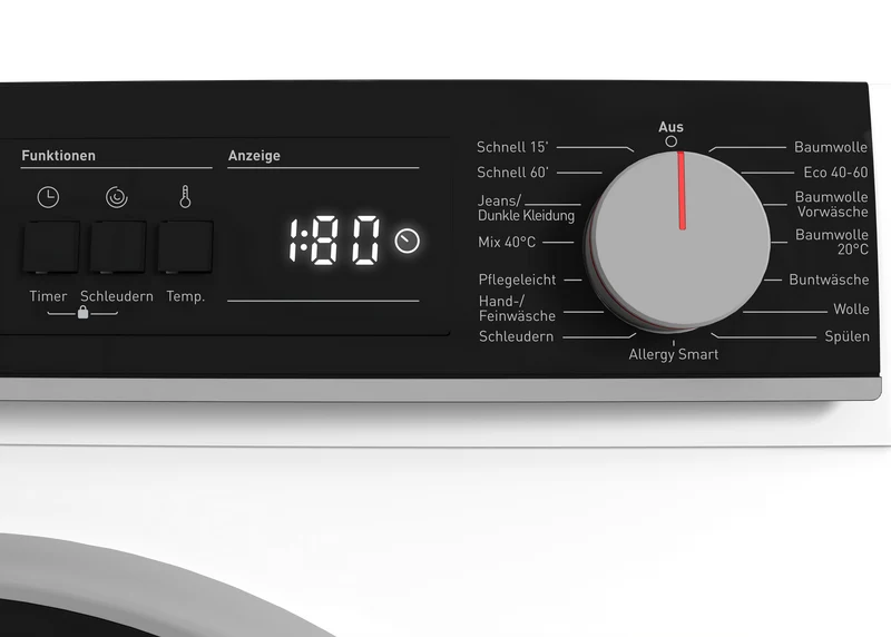 SHARP ES-NFA814BW1NA-DE Freestanding Washing Machine 8 kg 1400 RPM A Class with Advanced Inverter Motor Technology