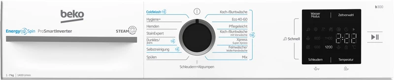 Beko Waschmaschine FH714AES 7 kg | 1400 U/Min | SteamCure | EEK A