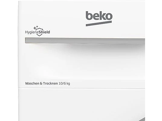 Beko B3DFT510447W Waschtrockner 10/6 kg | 1400 U/Min | SteamCure | ProSmart Motor