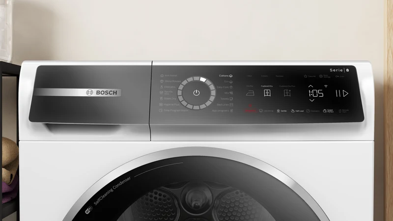 Bosch WQB246CNBY Trockner 9 kg | Home Connect | Iron Assist | Serie 8