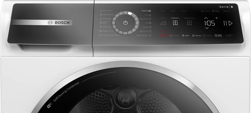 Bosch WQB246CNBY Trockner 9 kg | Home Connect | Iron Assist | Serie 8