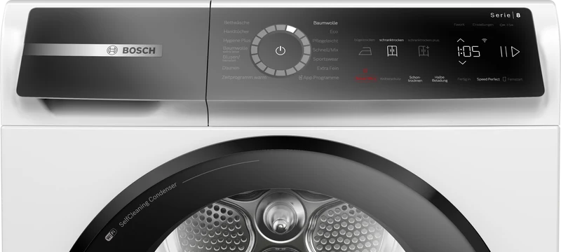 Bosch WQB246D41 Wärmepumpentrockner 9 kg | SelfCleaning Condenser | Smart Dry | Serie 8