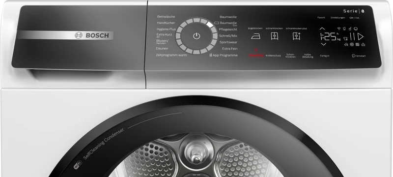 Bosch WQB245B40 HomeProfessional 9 kg | SelfCleaning Condenser | Smart Dry | Serie 8