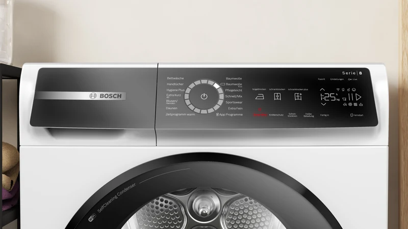 Bosch WQB245B40 HomeProfessional 9 kg | SelfCleaning Condenser | Smart Dry | Serie 8