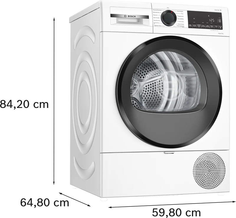Bosch WQG243D41 Wärmepumpentrockner 8 kg | AutoDry | SelfCleaning Condenser | Serie 6
