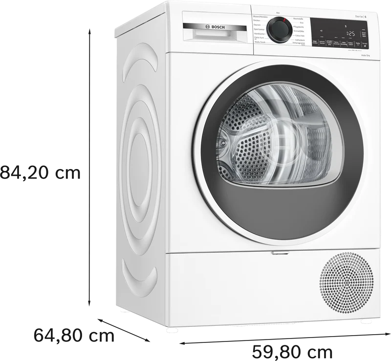 Bosch WQG241001 Wärmepumpentrockner 8 kg | AutoDry | EasyClean | Serie 6