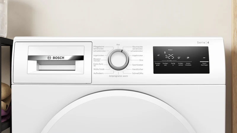 Bosch WTH83V04 Wärmepumpentrockner 7 kg | AutoDry | Knitterschutz | Serie 4