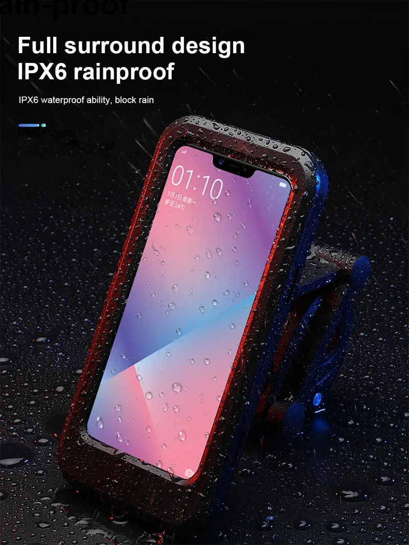 Waterproof Mobile Phone Holder Bike Motorcycle