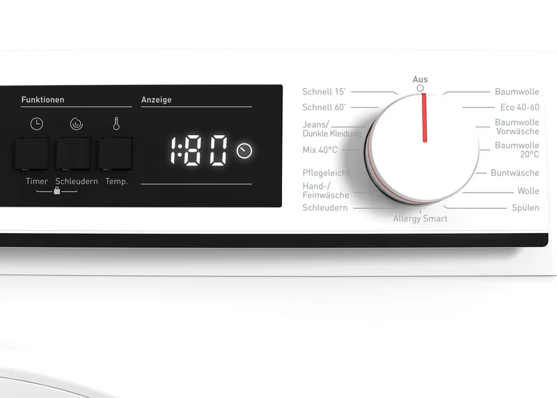 SHARP ES-NFA814WWNA-DE Freestanding Washing Machine 8 kg 1400 RPM A Class with Advanced Inverter Motor Technology