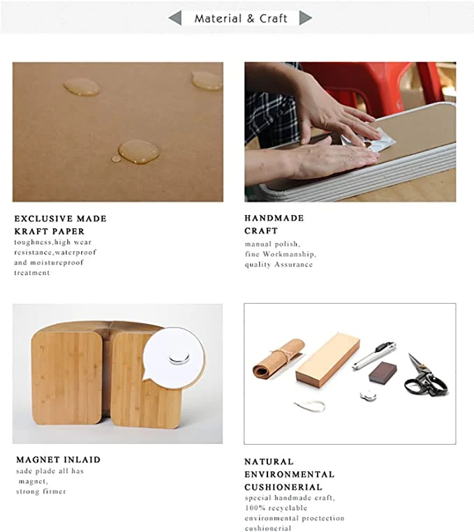 Moderner Entwurfs-Akkordeon-faltender Kraftpapierhocker-Sofa-Stuhl