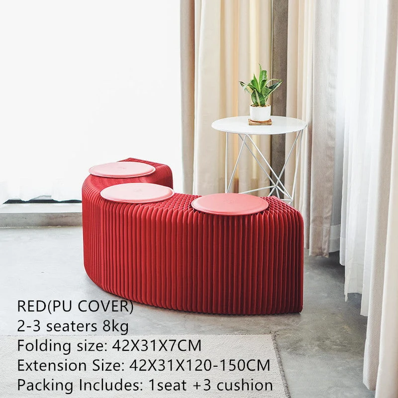 Moderner Entwurfs-Akkordeon-faltender Kraftpapierhocker-Sofa-Stuhl