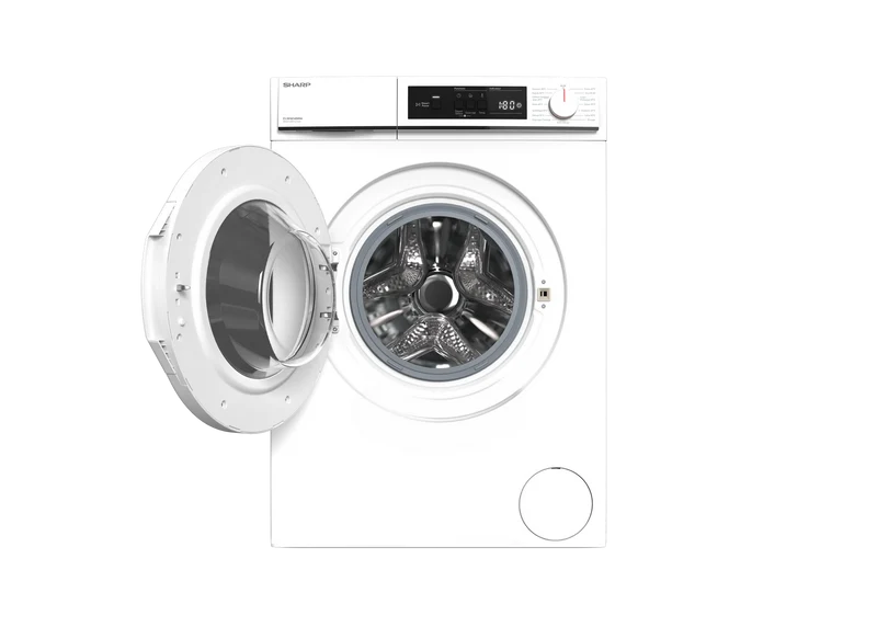 SHARP ES-NFA814BWNA-FR Freestanding Washing Machine 8 kg 1400 RPM A Class with Advanced Inverter Motor Technology