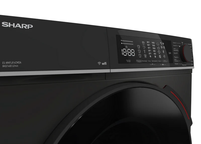 SHARP ES-WNFL814CMDA-DE Freestanding Washing Machine 8 kg 1400 RPM A Class with DoubleJet Technology