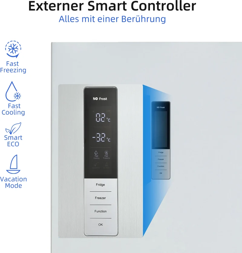 CHiQ GCB377NEIDW Kühl-Gefrier-Kombination NoFrost Inverter