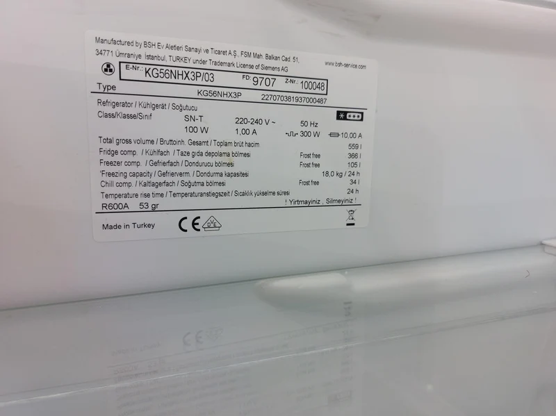 **GEBRAUCHT** SIEMENS KG56NHX3P Kühlgefrierkombination