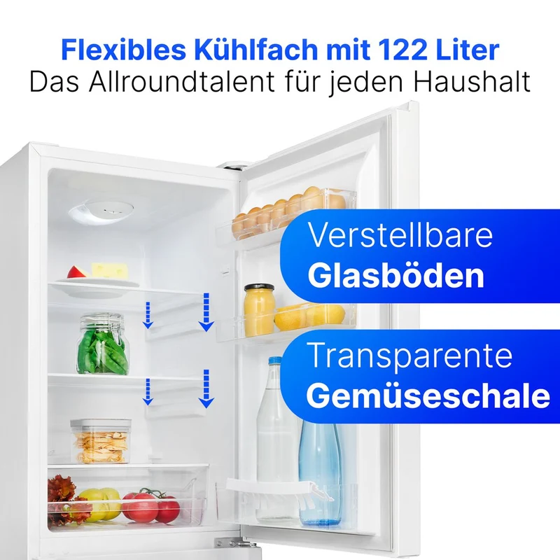 Bomann KG 322.1 weiß Kühl-Gefrierkombi 175 L | 143 cm | EEK D