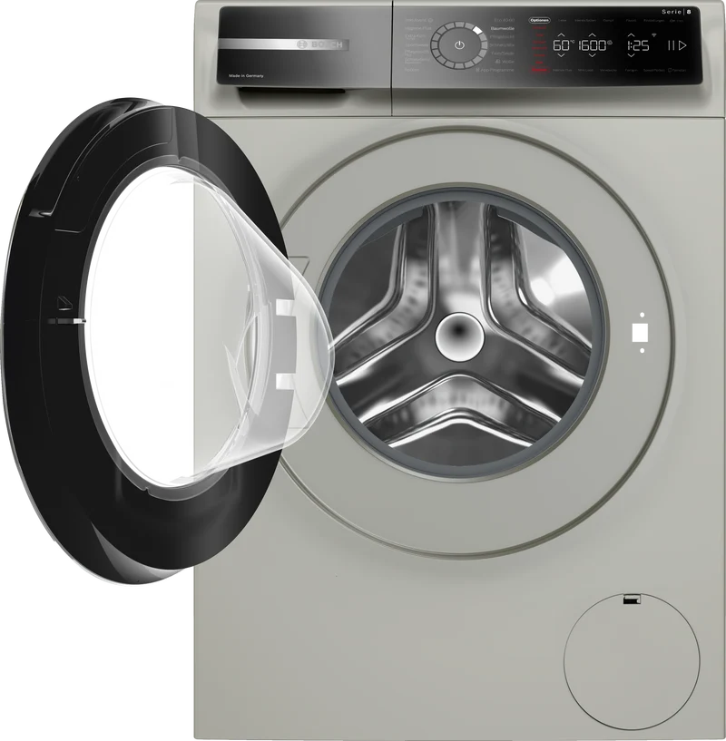 Bosch WGB2560X1 Waschmaschine 10 kg | 1600 U/Min | Silber-Inox | Iron Assist