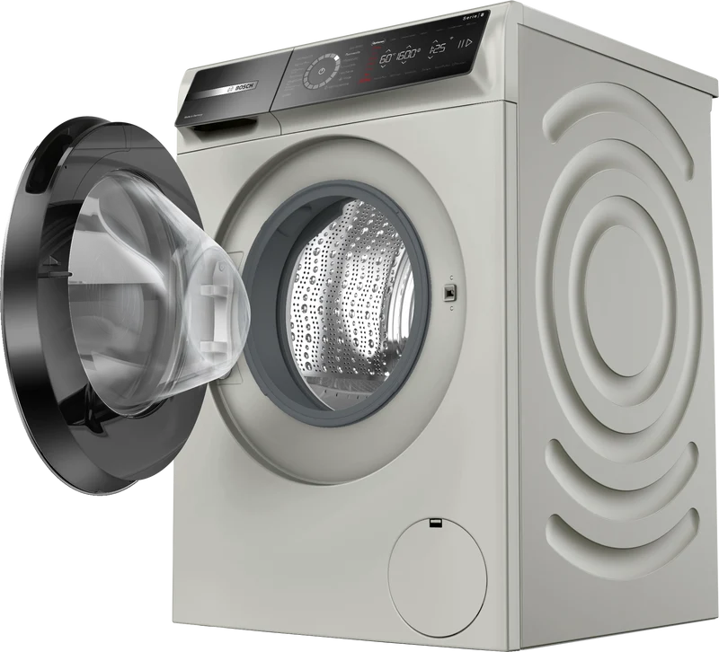 Bosch WGB2560X1 Waschmaschine 10 kg | 1600 U/Min | Silber-Inox | Iron Assist