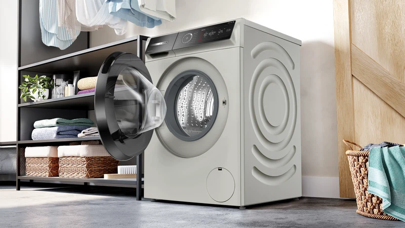Bosch WGB2560X1 Waschmaschine 10 kg | 1600 U/Min | Silber-Inox | Iron Assist