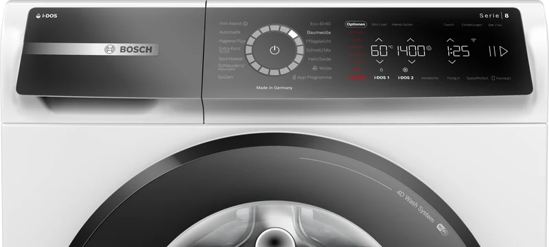 Bosch WGB244A40 Waschmaschine i-DOS | 9 kg | Iron Assist | Home Connect