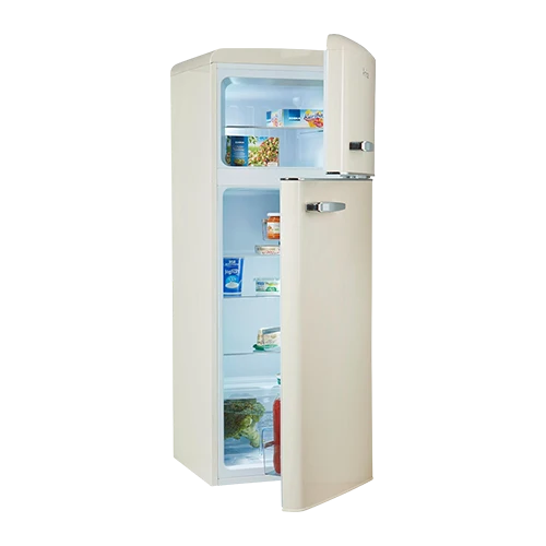 Amica KGC 15635 Beige Kühl-Gefrier-Kombination Retro