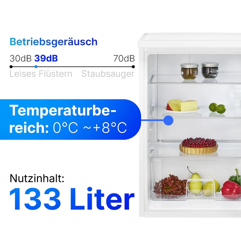 Bomann VS 2195.1 IX Kühlschrank Edelstahl-Optik Kompakt