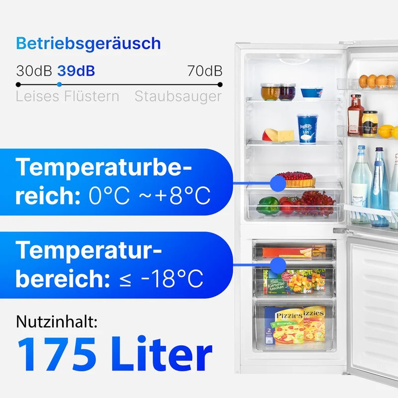 Bomann KG 322.1 Weiß Kühl-Gefrier-Kombination Kompakt