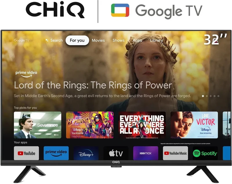 Chiq L32G7B 32" 80cm 16:9 HD LED Google TV bk