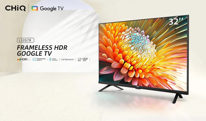 Chiq L32G7B 32" 80cm 16:9 HD LED Google TV bk