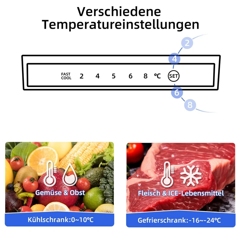 CHiQ CBM262LBC Kühl-Gefrier-Kombination LowFrost Schwarz
