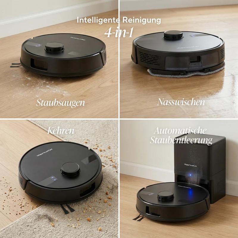 Saugroboter für Trocken- und Nassreinigung mit Station SmartSweep 500 4-in-1 | Pro Series