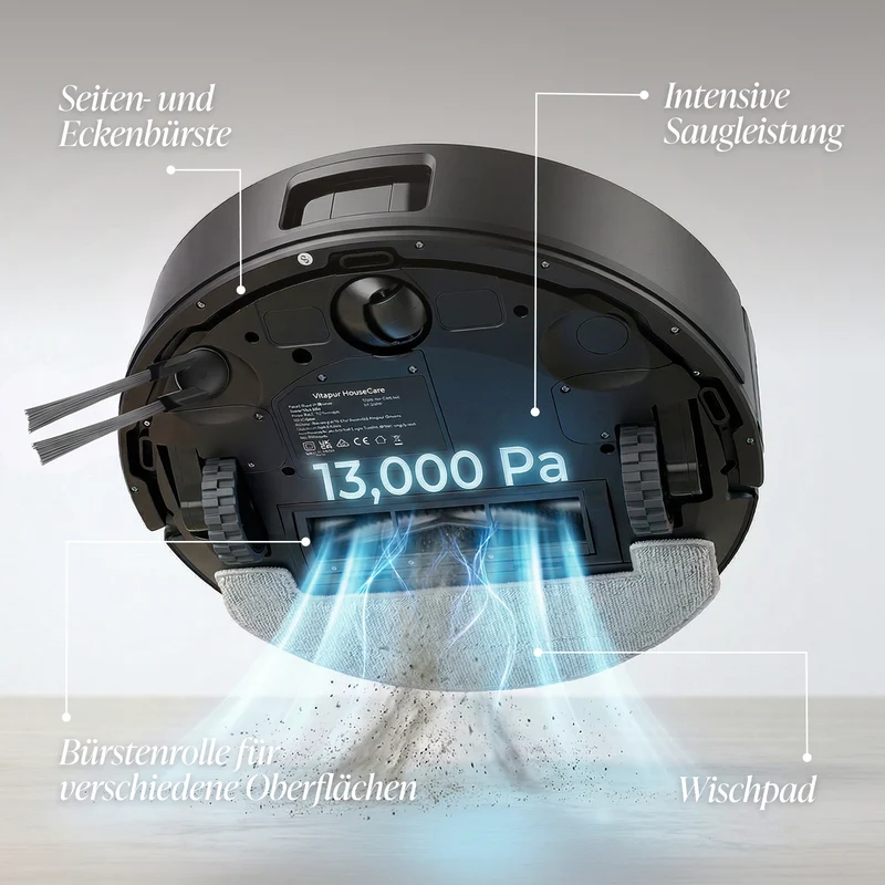 Saugroboter für Trocken- und Nassreinigung mit Station SmartSweep 500 4-in-1 | Pro Series