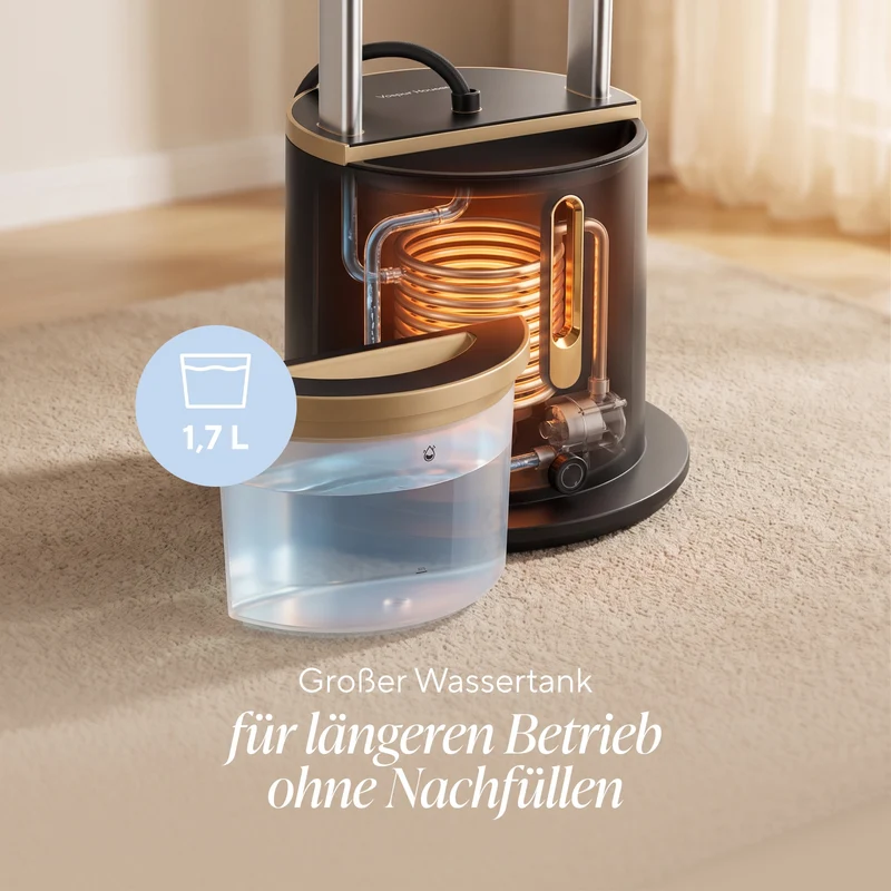 Vertikale Dampfbügelstation IronSteam Duo mit Bügelbrett