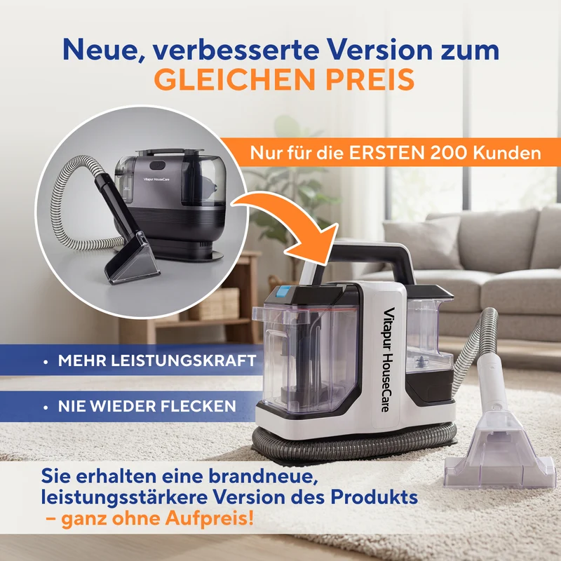 Waschsauger StainMaster PRO, 750 W – zur Reinigung von Teppichen, Polstern, Autositzen