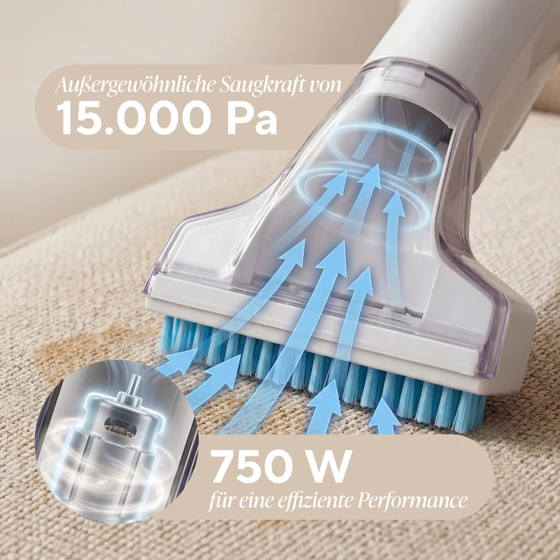 Waschsauger StainMaster PRO, 750 W – zur Reinigung von Teppichen, Polstern, Autositzen