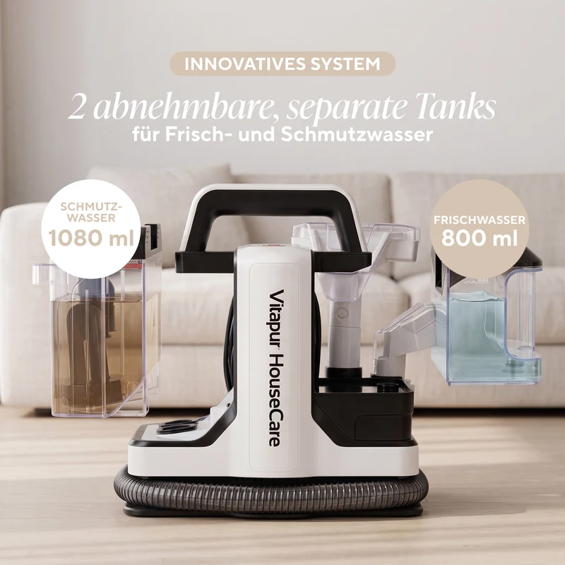 Waschsauger StainMaster PRO, 750 W – zur Reinigung von Teppichen, Polstern, Autositzen