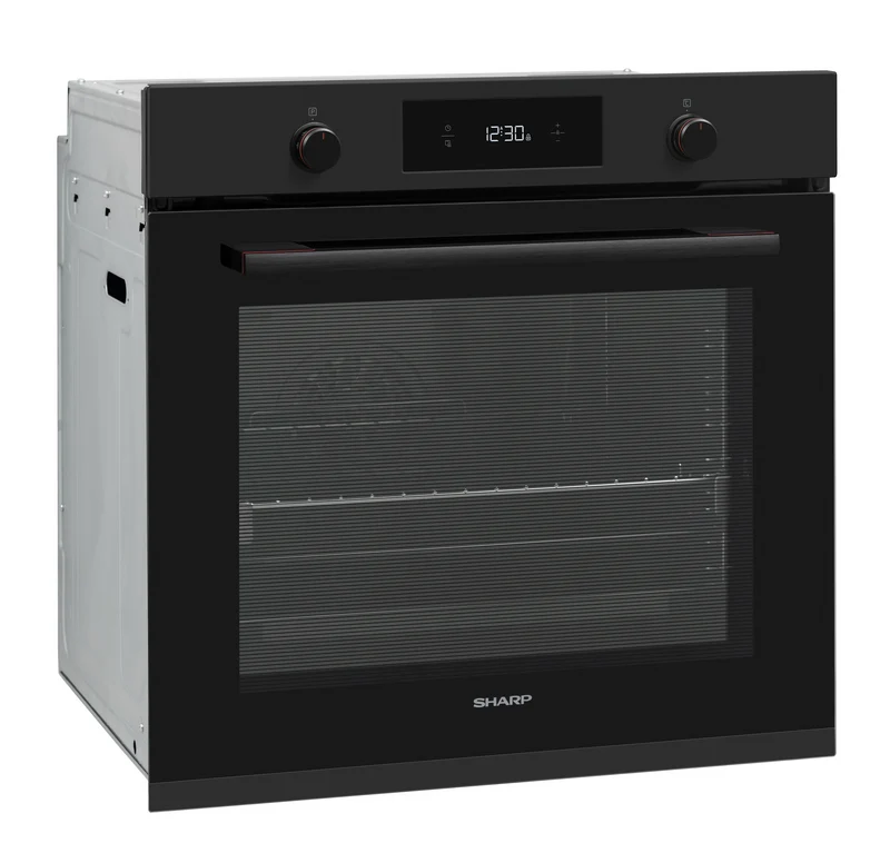 Sharp K-71P28BNH-EU Built-In 78lt. Pyrolytic Multifunction Oven, Matte Black
