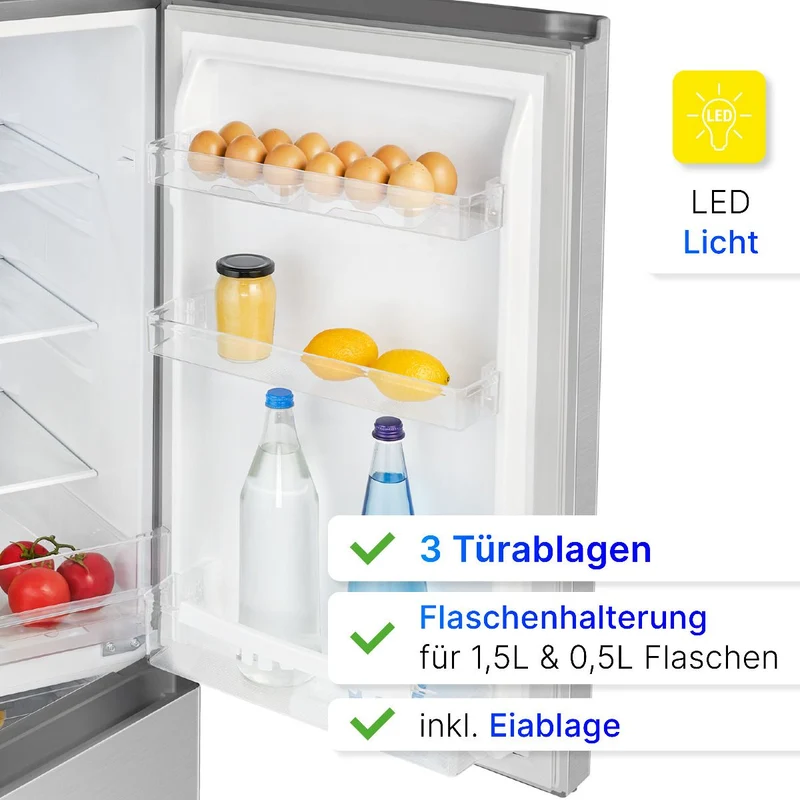 Bomann KG 320.2 Kühl-Gefrier-Kombination Silber
