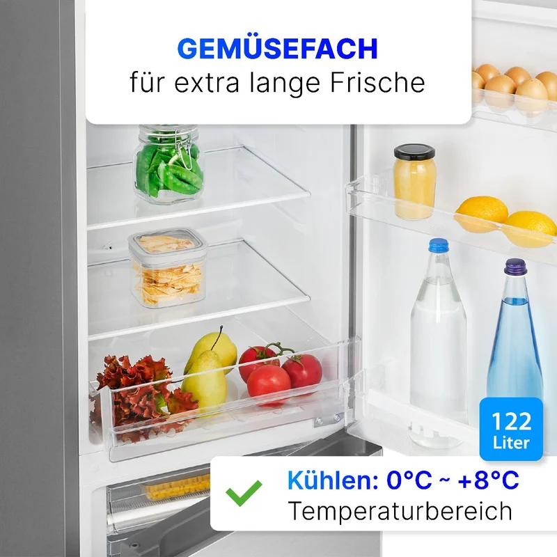 Bomann KG 320.2 Kühl-Gefrier-Kombination Silber