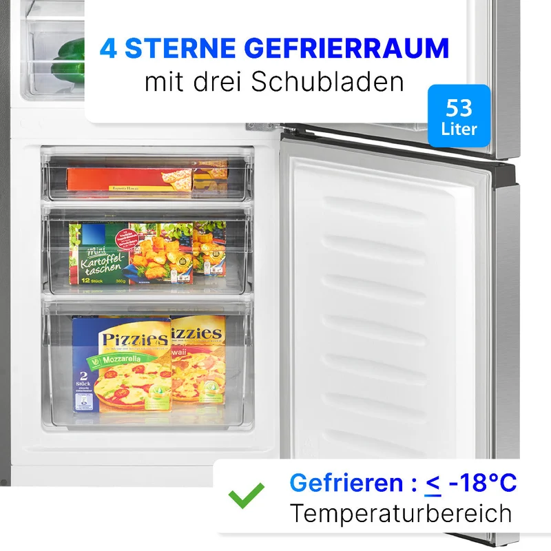 Bomann KG 320.2 Kühl-Gefrier-Kombination Schwarz