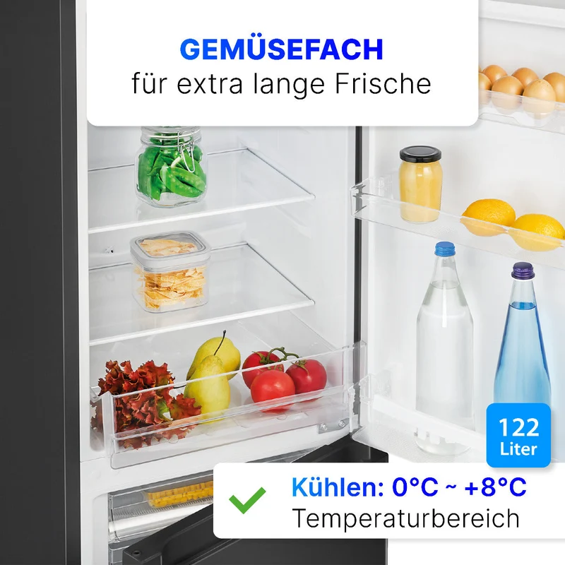 Bomann KG 320.2 Kühl-Gefrier-Kombination Schwarz