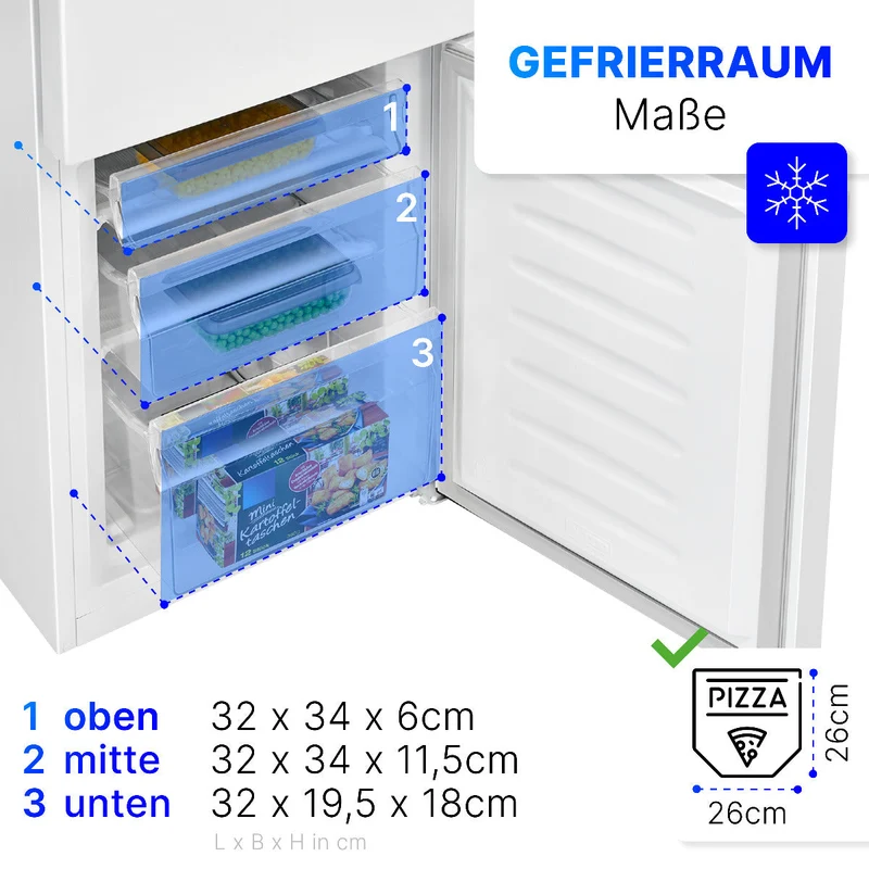 Bomann KG 320.2 Kühl-Gefrier-Kombination Weiß
