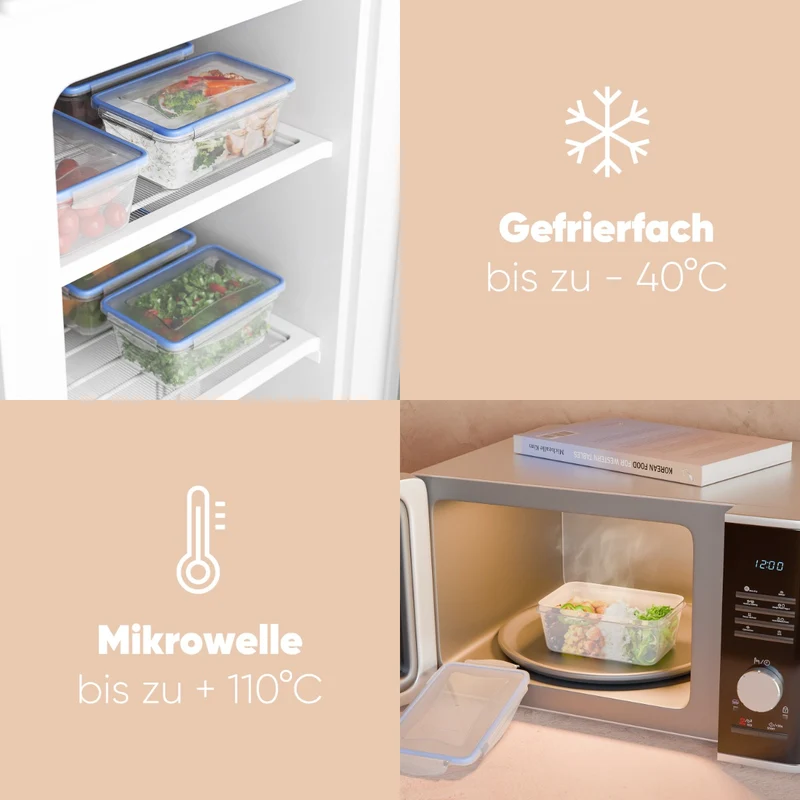 Classbach 6er Set Frischhaltedosen C-FHD 4023 K