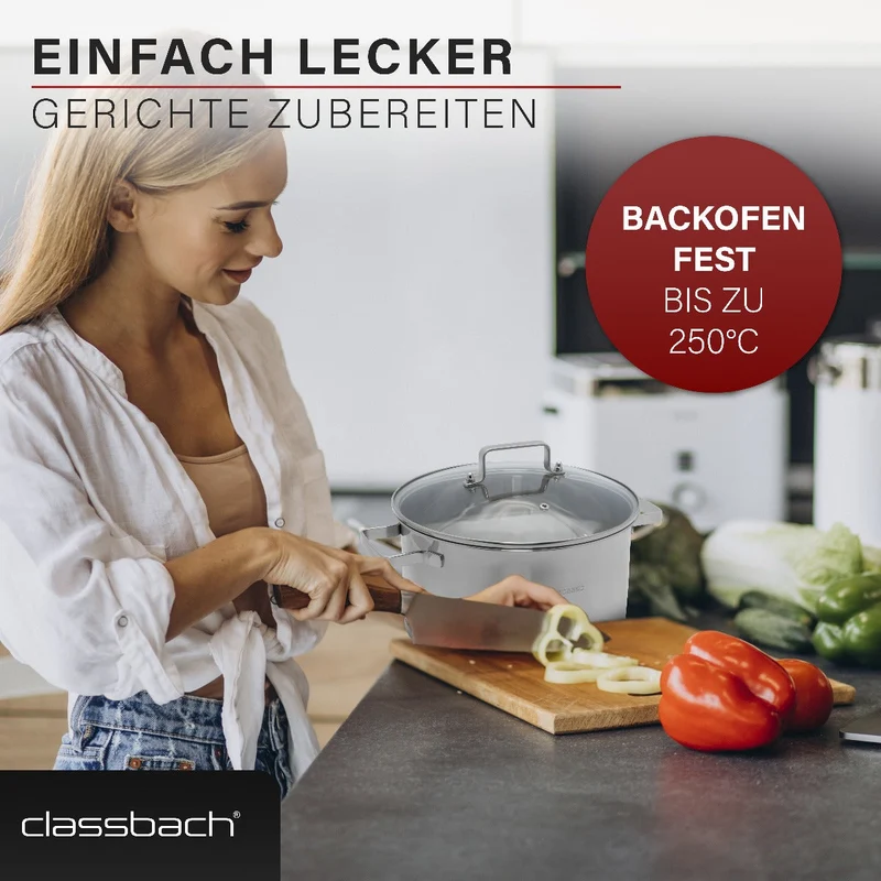 Classbach Kochtopfset 7-tlg. C-KTS 4016 | Edelstahl