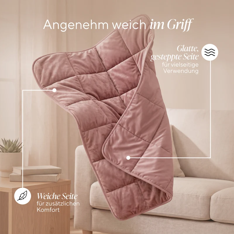 Dekokissen-Decke mit Fußtasche Svilanit SoftTouch 4-in-1