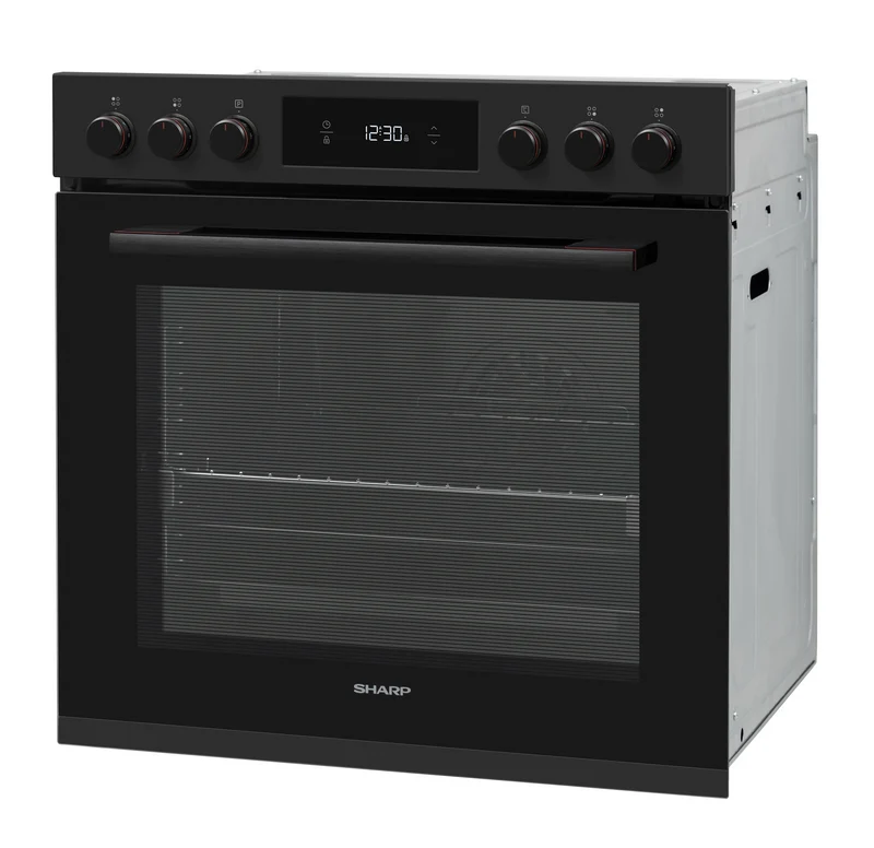 Sharp K-72P19BNH-EU Built-In 78lt. Polyvalent Multifunction Oven, Matte Black